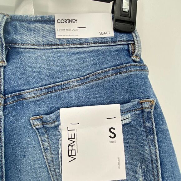 Vervet Jeans Cortney Stretch Mom Denim Shorts for Women - Picture 4 of 6